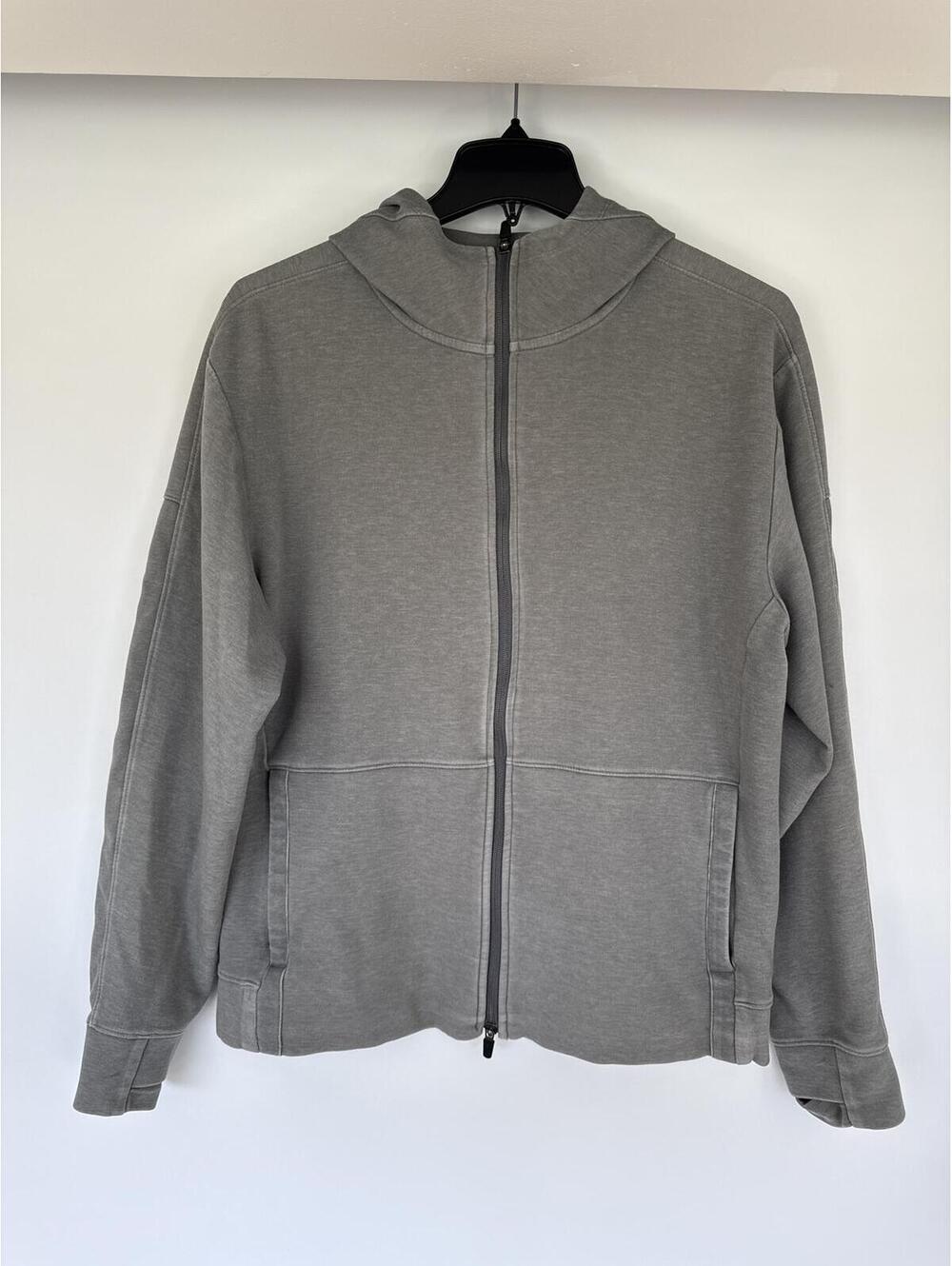 Nike Yoga Dri-FIT Full Zip Hoodie Mens Medium Gray Athletic Jacket